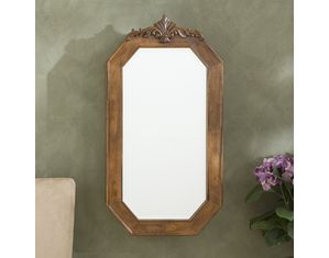 SEI Regal Brown Oak Jewelry Armoire