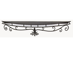 Minuteman Scroll Wrought Iron Mantel Shelf - Fast FREE FedEx Shipping!