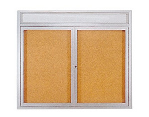 Marsh Industries Enclosed Bulletin Boards with Name Header - Fast FREE FedEx Shipping!