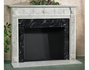 Classic Home Elements LaSaniere Cast Marble Mantel Fireplace Surround - FREE Inside Delivery!