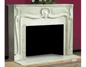 Classic Home Elements LouisXIV Cast Marble Mantel Fireplace Surround - FREE Inside Delivery!