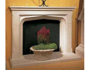 Classic Home Elements Manor Limestone Mantel Fireplace Surround