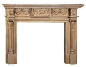 CVH International FS-007 Carved Mantel Fireplace Surround - FREE Inside Delivery!