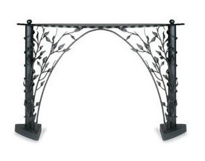 Minuteman Botanical Wrought Iron Fireplace Surround - FREE Inside Delivery!