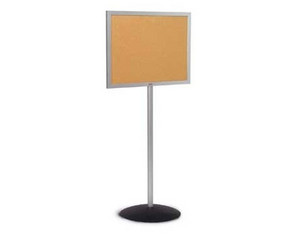 Marsh Industries Single Pedestal Freestanding Bulletin Board