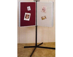 Claridge Monarch Swing-Wing Floor Display with Designer Fabric Panel