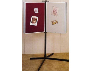 Claridge Monarch Swing-Wing Floor Display with Tan Nucork Panel
