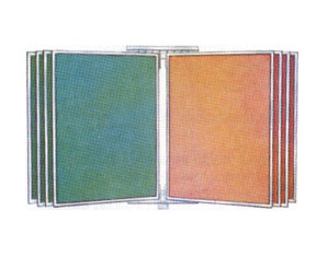 Claridge Monarch Swing-Wing Wall Display with Designer Fabric Panel