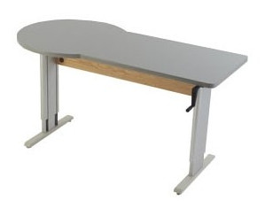 AD-AS Accella Endzone Computer Table - Fast FREE FedEx Shipping!