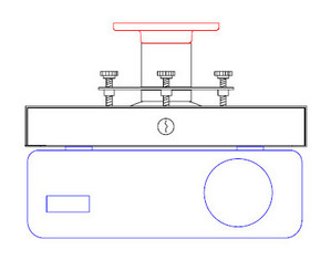 BMS LCD LOC II/ CF System Projector Ceiling Mount - Fast FREE FedEx Shipping!