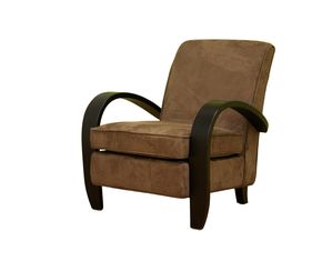 Baxton Studio Brown Microfiber Club Chair CC75760 - Fast FREE FedEx Shipping!
