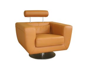 Baxton Studio Light Brown Premium Leather Club Chair A-92-P8006-Light Brown