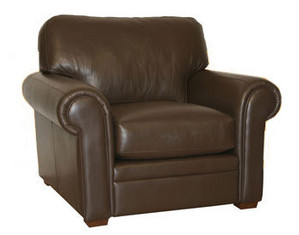 Sofa4Life Oakville Leather Club Chair - Fast FREE FedEx Shipping!