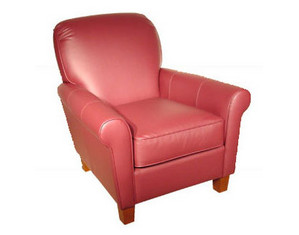 Sofa4Life Pelican Leather Club Chair - Fast FREE FedEx Shipping!
