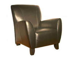 Sofa4Life Tweetie Leather Club Chair - Fast FREE FedEx Shipping!