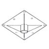 BMS Large Heavy Duty Ceiling Flange