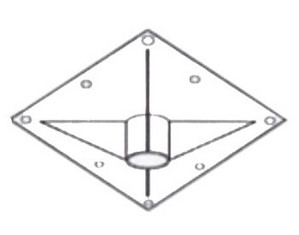 BMS Large Heavy Duty Ceiling Flange - Fast FREE FedEx Shipping!