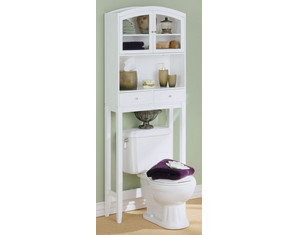 SEI BE6621 White Arch Top Space Saver