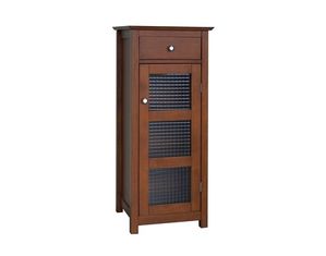 Elegant Home Fashions Chesterfield Floor Cabinet 1 Door and 1 Drawer