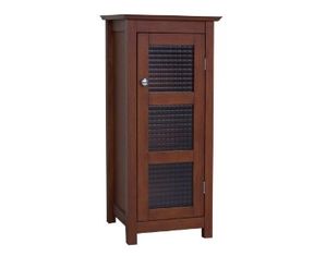 Elegant Home Fashions Chesterfield Floor Cabinet 1 glass doors