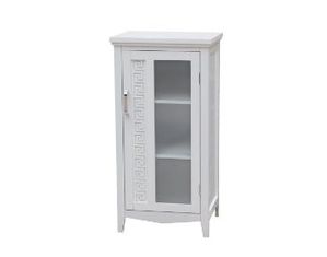 Elegant Home Fashions Greek Key Floor Cabinet with One Door