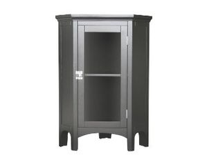 Elegant Home Fashions Madison Avenue Corner Floor Cabinet