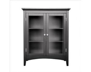 Elegant Home Fashions Madison Avenue Double Floor Cabinet Dark Espresso