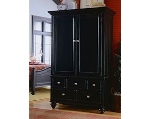 American Drew Camden Black Armoire