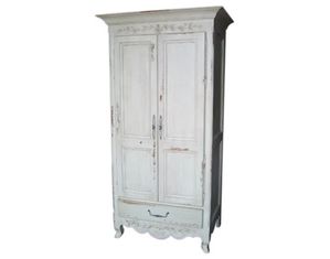 British Traditions Honfleur Carved Armoire