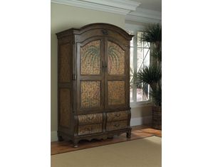 Fairfax Home Furnishings Palm Tree TV Armoire