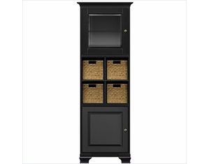 Howard Miller Ty Pennington Lily Storage Cabinet Antique Black 3K