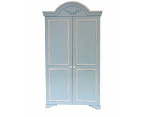 Sweet Beginnings French Country Wedgewood Laurel Wardrobe and TV Armoire - FREE Inside Delivery!