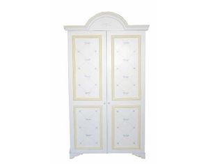 Sweet Beginnings Lattice Bees and Dragonfly Wardrobe and TV Armoire - FREE Inside Delivery!