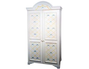 Sweet Beginnings Lattice and Bow Wardrobe and TV Armoire