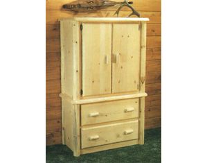 Viking Log Furniture Northwoods 2 Drawers Armoire - FREE Inside Delivery!