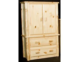 Viking Log Furniture Wilderness 2 Drawers Armoire - FREE Inside Delivery!