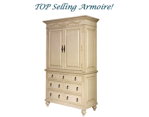 Kincaid Furniture Laura Ashley Sturlyn Bisque Armoire - FREE Inside Delivery!