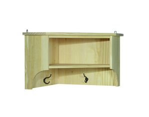 International Concepts Unfinished Pine Corner Shelf