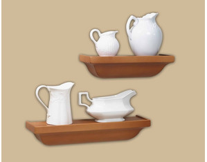 Lewis Hyman Pair of Golden Oak Gallery Wall Ledge - Fast FREE FedEx Shipping!