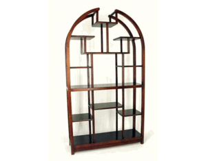 Wayborn 40 Inch Dark Brown Etagere Display Unit