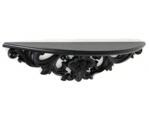 Wayborn Black Moonbay Wall Shelf