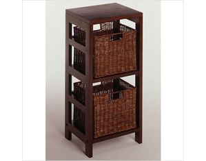 Winsome Leo 3 Piece Shelf and Baskets