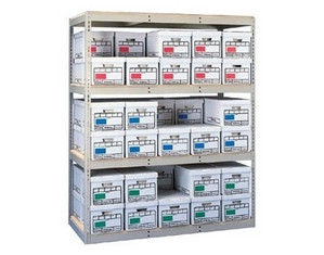 Tennsco Z Line Record Archive Storage Rack wiith Decking Home and Office Shelf