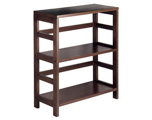Winsome Espresso 2 Section Home and Office Shelf - Fast FREE FedEx Shipping!