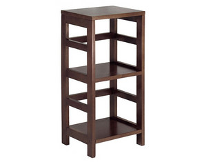 Winsome Espresso Narrow 2 Section Storage Home and Office Shelf - Fast FREE FedEx Shipping!