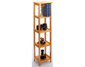 Winsome Honey Pine 5 Tier Shelf - Fast FREE FedEx Shipping!