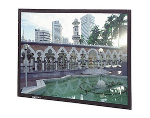 Da-Lite Dual Vision Video Format Perm Wall Fixed Projector Screen
