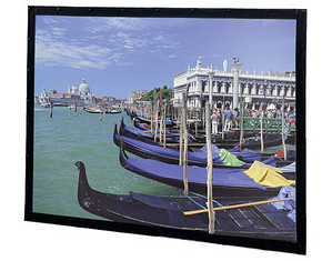 Da-Lite Pearlescent HDTV Format Perm Wall Fixed Projector Screen
