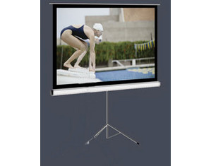 Elite Screens 113 inch Diagonal Square Format Matte White Portable Projector Screen