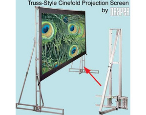 Draper Truss Style Cinefold - Video Format Rear Projector Screen
